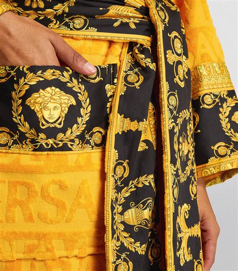 personalised versace robe|versace baroque robe.